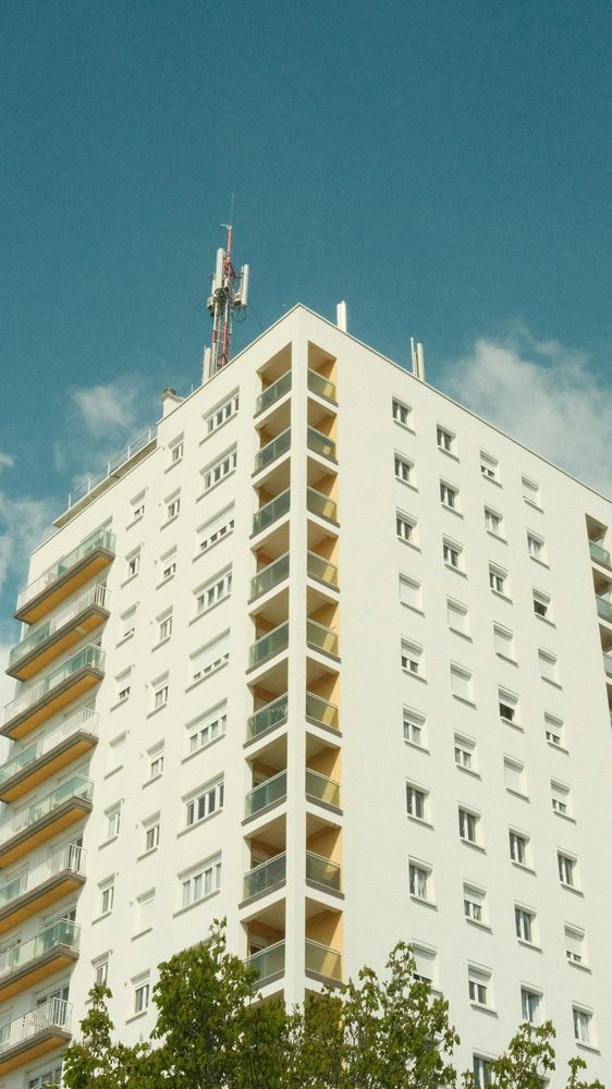 Immeuble collectif équipé d'un chauffage central